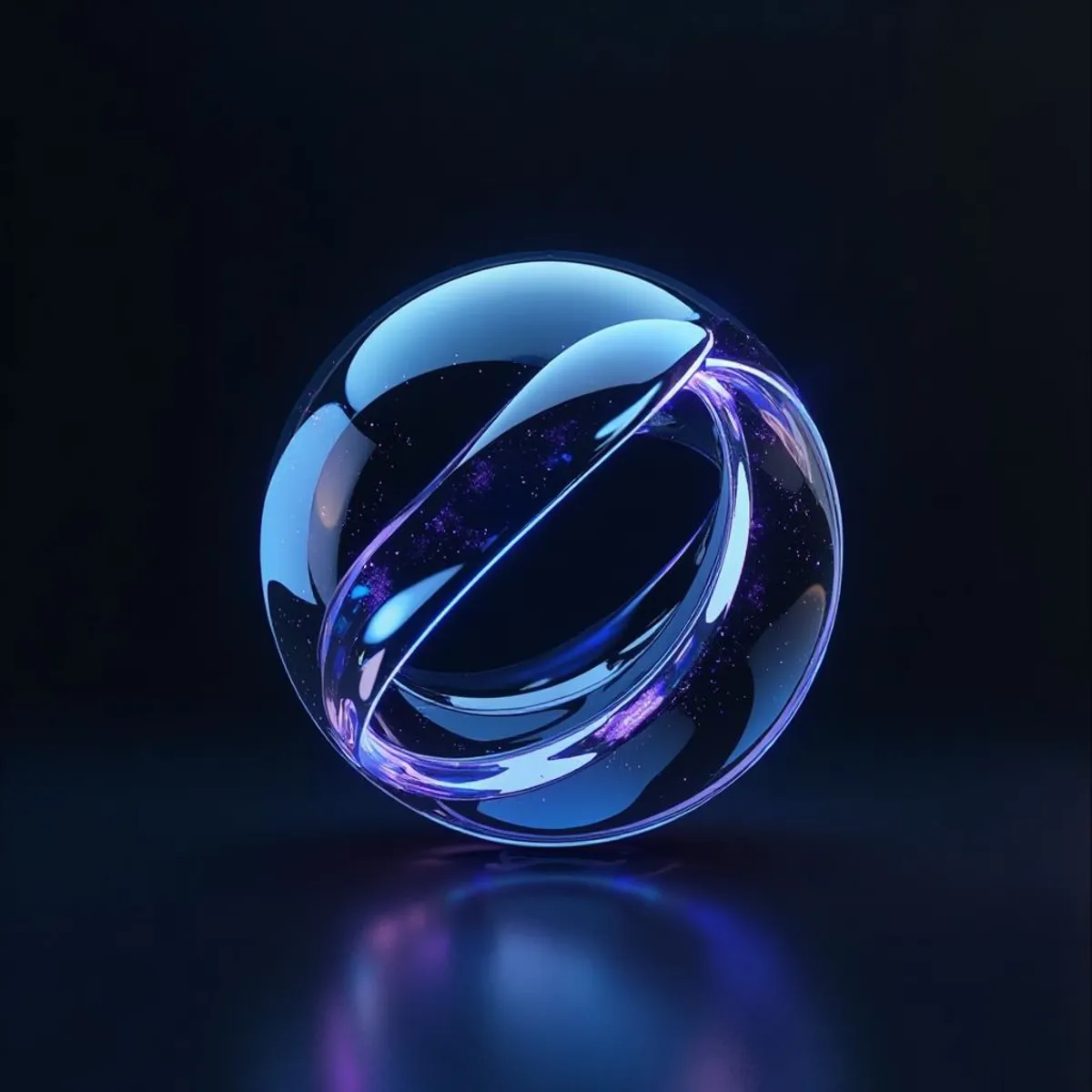 Futuristisches Gemini KI Konzept